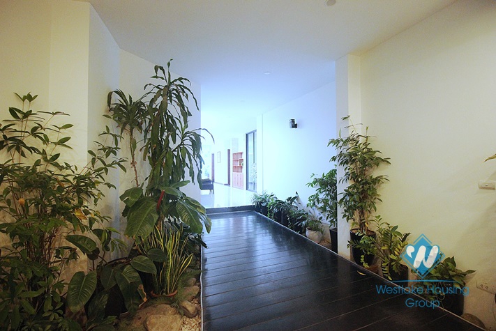 Modern and bright apartment for rent in Tay Ho st, Quang an ward